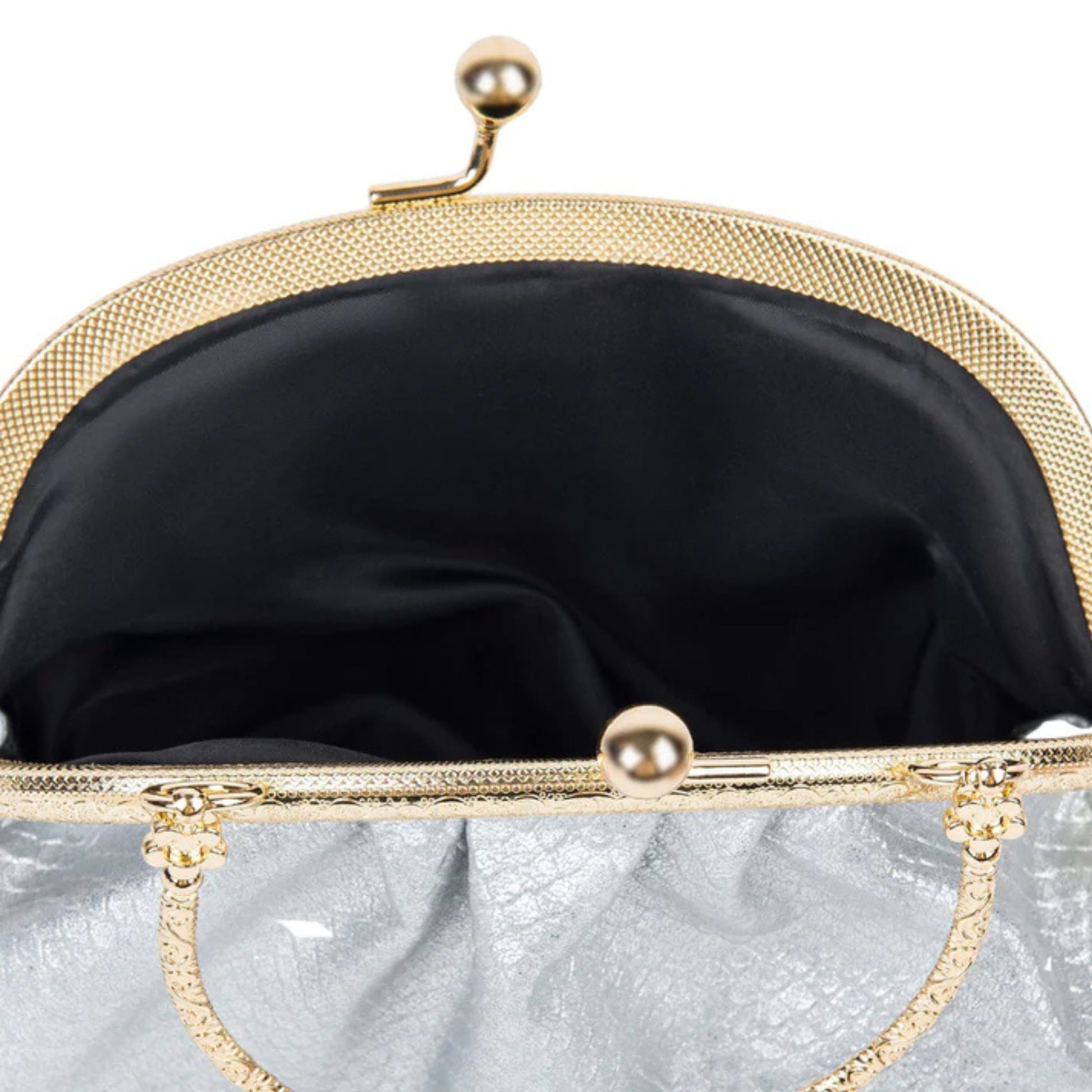 Silver Frame Clutch women