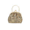 women Copper Frame Clutch